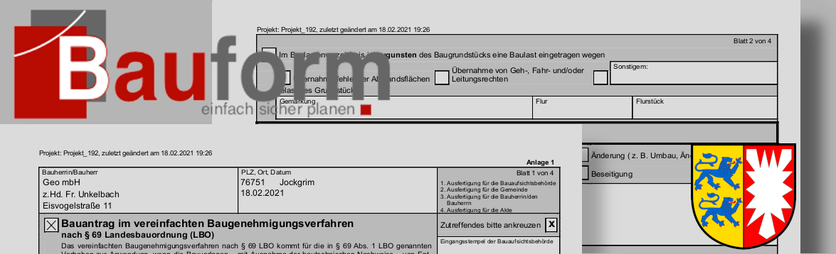 Bauformulare in Schleswig-Holstein